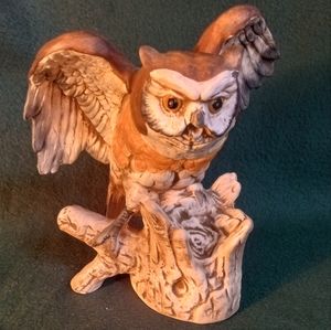Antique Owl Figurine